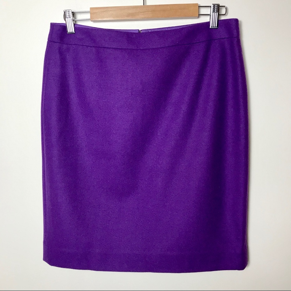 J. Crew The Pencil Skirt Wool Lined EUC